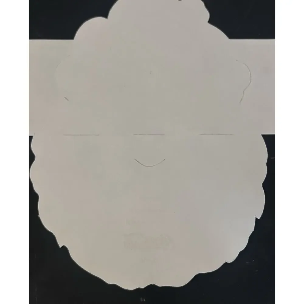 Vintage Coca Cola Santa Face Mask Christmas Advertising Cardboard Paper Mask USA
